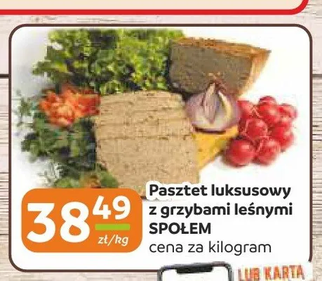 Pasztet luksusowy z grzybami leśnymi Społem promocja w Społem Częstochowa