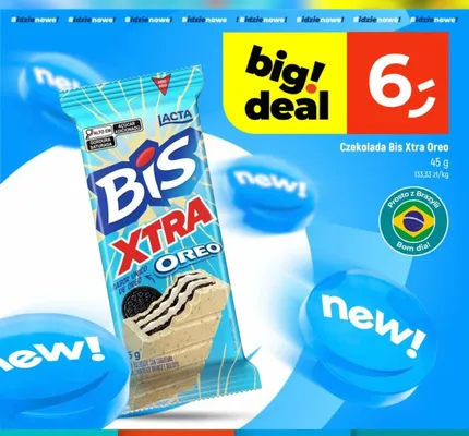 Czekolada Bis Xtra Oreo promocja w Dealz