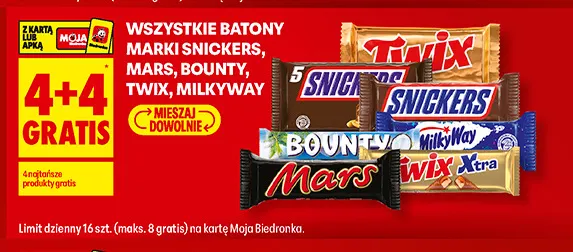 Baton Snickers 5-pak promocja w Biedronka