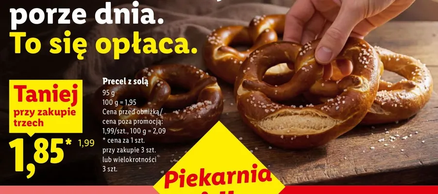 Precel z solą promocja w Lidl