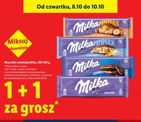 Czekolada Milka MMMAX Crispy Joghurt promocja w Lidl