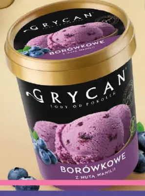 Lody borówkowe z nutą wanilii Grycan promocja w POLOmarket