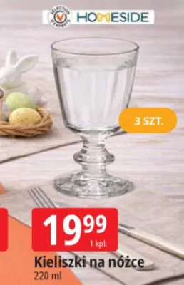 Kieliszki na nóżce promocja w Leclerc