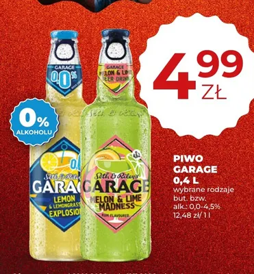 Piwo Garage Melon & Lime Madness promocja w Duży Ben
