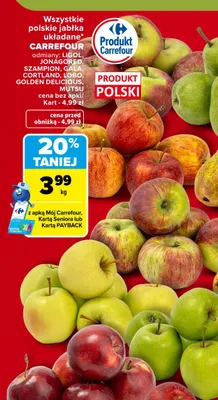 Jabłka Ligol Carrefour promocja w Carrefour