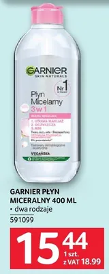 Płyn miceralny Garnier 400 ml promocja w Selgros