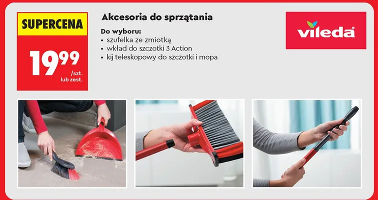 Szufelka ze zmiotką Vileda promocja w Biedronka
