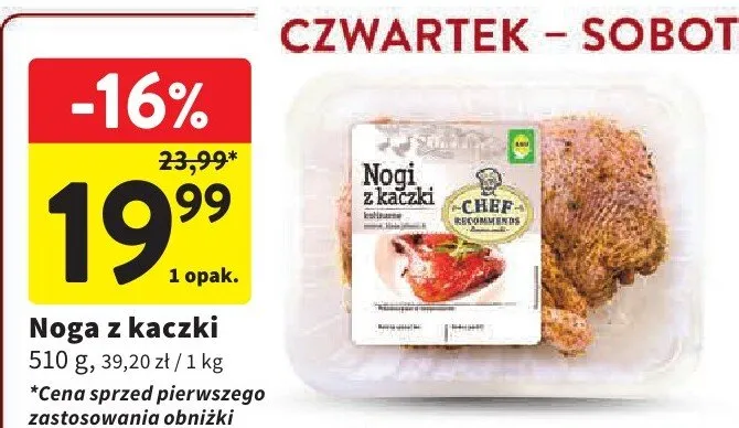 Noga z kaczki promocja w Intermarche