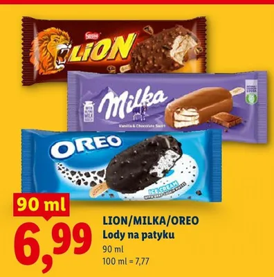 Lody na patyku Milka promocja w Lidl