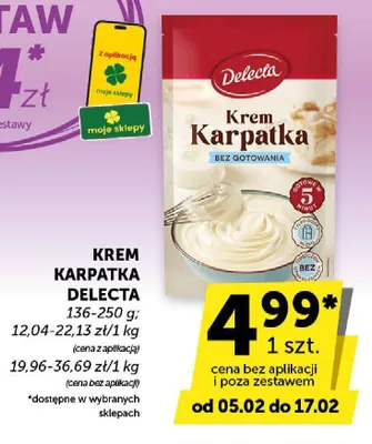 Krem Karpatka Delecta promocja w ABC