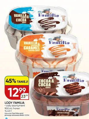 Lody Familia Vanilla & Cocoa promocja w Chata Polska