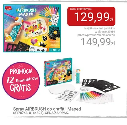 Spray AIRBRUSH do graffiti Maped promocja w Smyk
