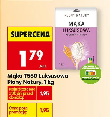 Mąka luksusowa pszenną typ 550 promocja w Biedronka