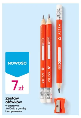Zestaw ołówków Astra promocja w Pepco