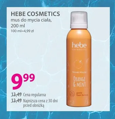 Mus do mycia ciała HEBE COSMETICS promocja w Hebe