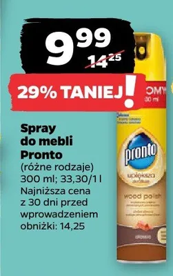 Spray do mebli Pronto promocja w Netto