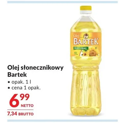 Olej słonecznikowy Bartek promocja w Makro