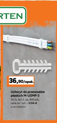 Uchwyt do przewodów płaskich M-USMP-3 Marten promocja w Bricoman