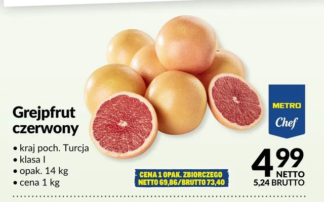 Grejpfrut czerwony promocja w Makro