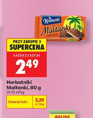 Herbatniki Maltanki Krakuski promocja w Biedronka