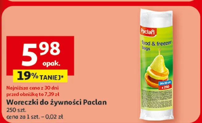 Woreczki do żywności promocja w Auchan