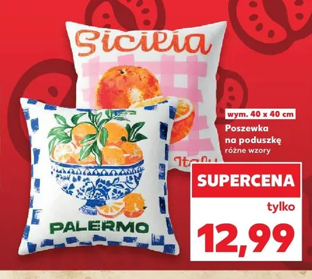 Poszewka na poduszkę 40x40 cm promocja w Kaufland