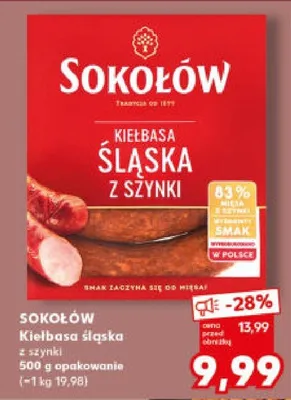 Kiełbasa śląska promocja w Kaufland