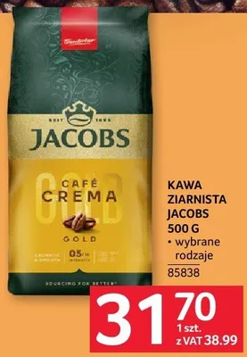 Kawa ziarnista Jacobs 500 g promocja w Selgros