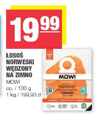 Łosoś norweski wędzony na zimno Mowi promocja w SPAR