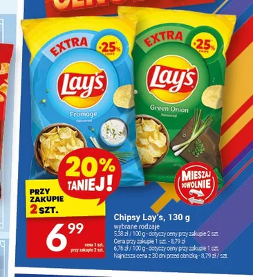 Chipsy Lay's Green Onion promocja w Twój Market