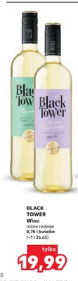 Wino białe Black Tower Rivaner promocja w Kaufland