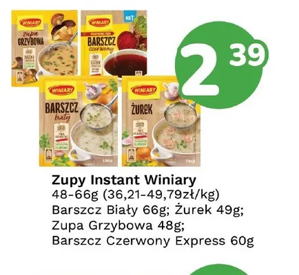 Zupa grochowa Winiary promocja w Limonka