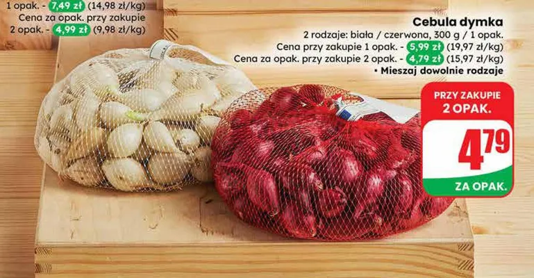 Cebula dymka czerwona promocja w Dino
