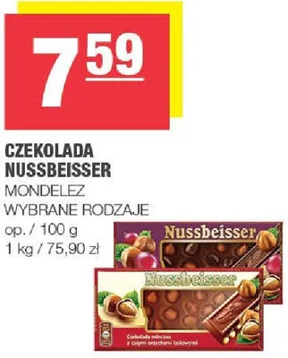Czekolada Nussbeisser promocja w SPAR