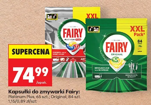 Kapsułki do zmywarki Platinum Plus promocja w Biedronka