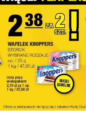 Wafelek Knoppers promocja w SPAR