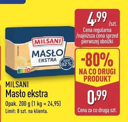 Masło ekstra promocja w Aldi