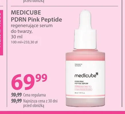 PDRN Pink Peptide regenerujące serum do twarzy Medicube promocja w Hebe