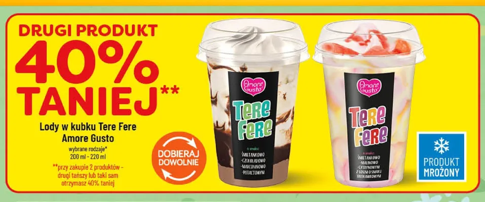 Lody w kubku Tere Fere Amore Gusto promocja w POLOmarket