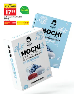 Lody mochi Miss Ti x OKI 6-pak promocja w Biedronka