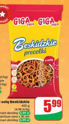 Precelki z solą  promocja w Dino