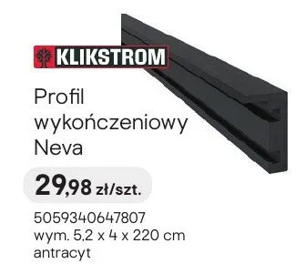 Profil wykończeniowy Neva antracyt promocja w Castorama