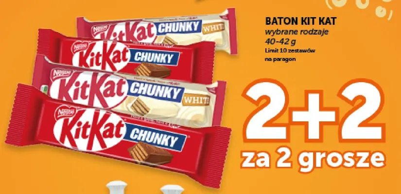 Baton KitKat Chunky White promocja w Groszek