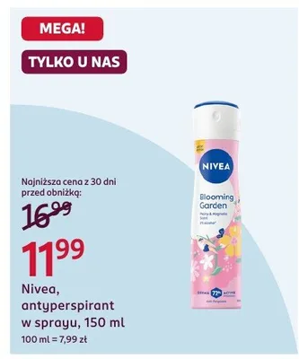 Antyperspirant Nivea, w sprayu, 150 ml promocja w Rossmann