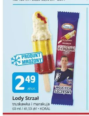 Lody Strzał truskawka i marakuja promocja w Marketvita