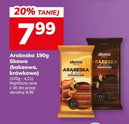 Arabeska 190g Skawa czekolada krówkowa promocja w Hitpol