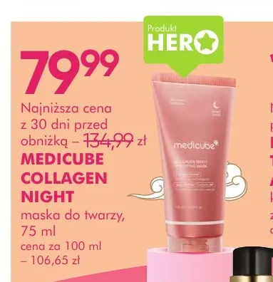 Maska do twarzy Collagen Night Medicube promocja w Super-Pharm