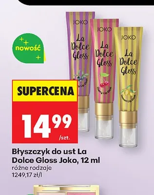 Błyszczyk do ust Joko La Dolce Gloss 12ml promocja w Biedronka