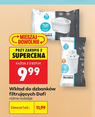 Wkład do dzbanków filtrujących Dafi promocja w Biedronka