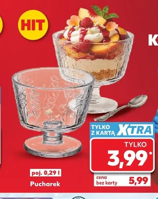 Pucharek szklany 0,29 l promocja w Kaufland
